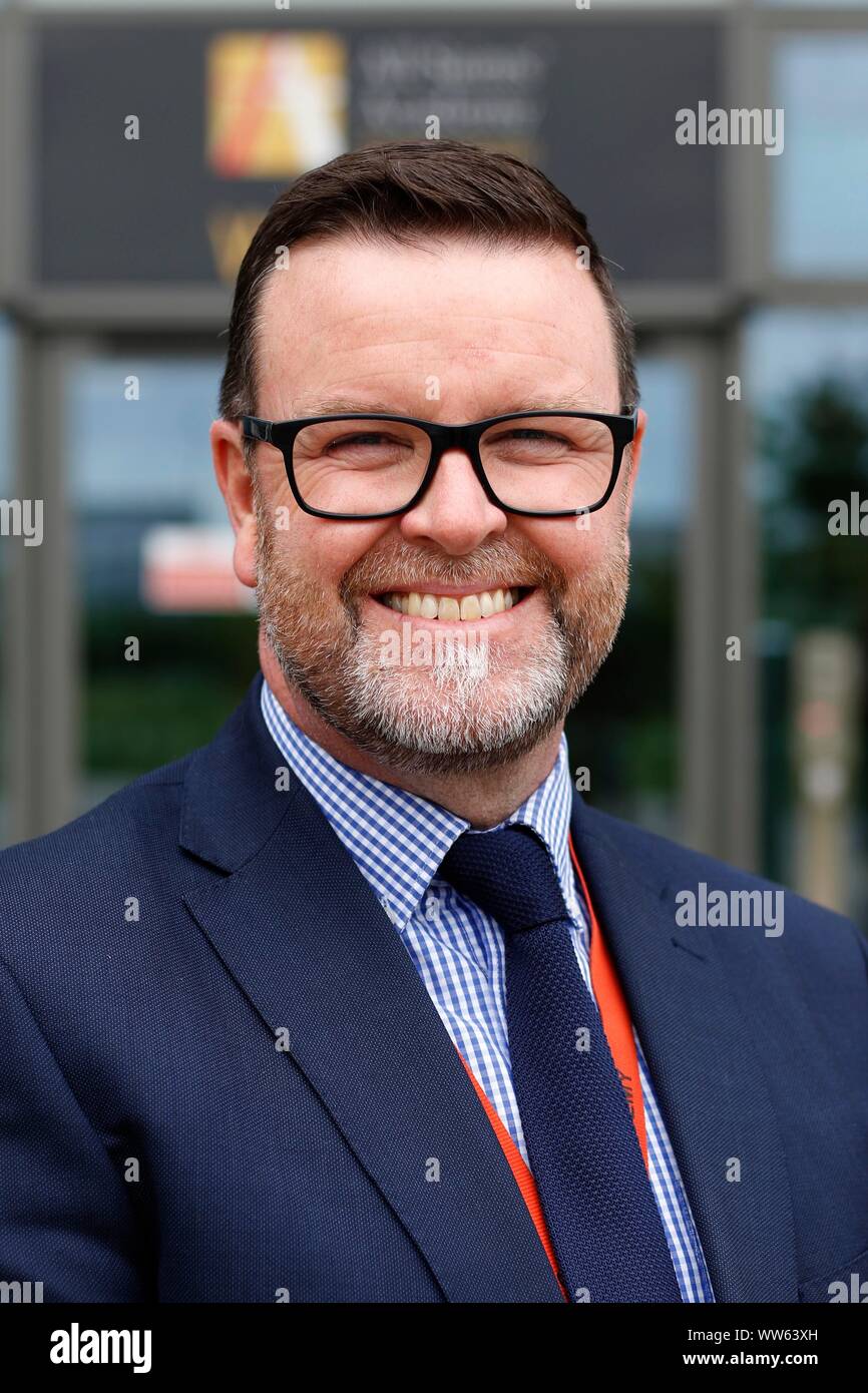 Dermot McNiffe, principal at All Saints Academy, Cheltenham. 22/08/2019 Picture by Andrew Higgins - Thousand Word Media, NO SALES Stock Photo