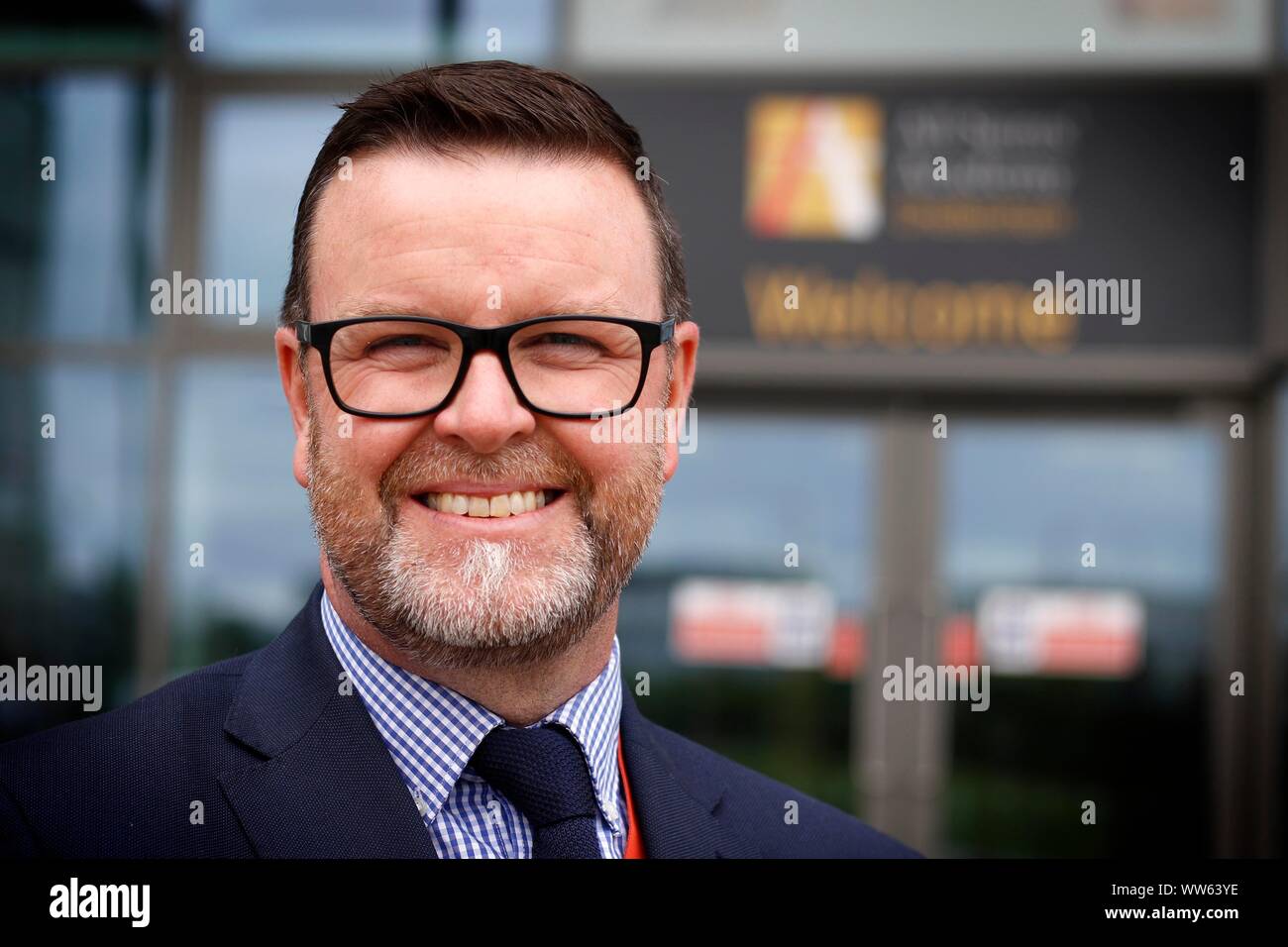 Dermot McNiffe, principal at All Saints Academy, Cheltenham. 22/08/2019 Picture by Andrew Higgins - Thousand Word Media Stock Photo