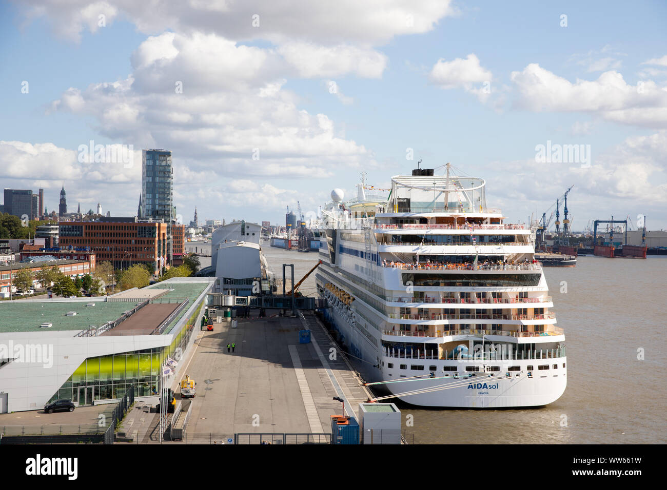 Hamburg Germany 13th Sep 2019 The Cruise Ship Aida Sol Is Located At The Cruise Center Altona The Hamburg Cruise Days Began On Friday With The Mooring Of The First Cruise Ships