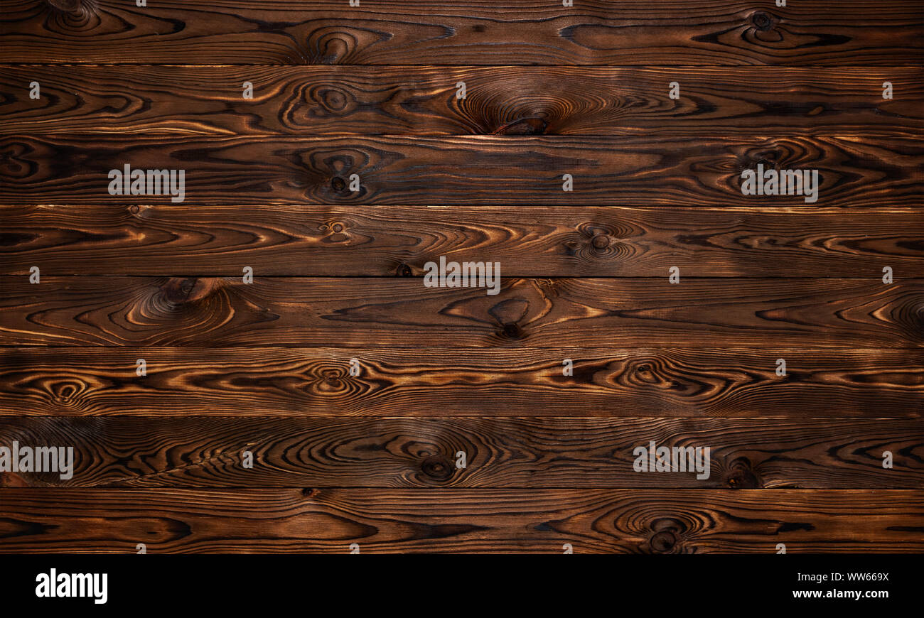 Wooden background, rustic brown planks texture, old wood wall backdrop Stock Photo