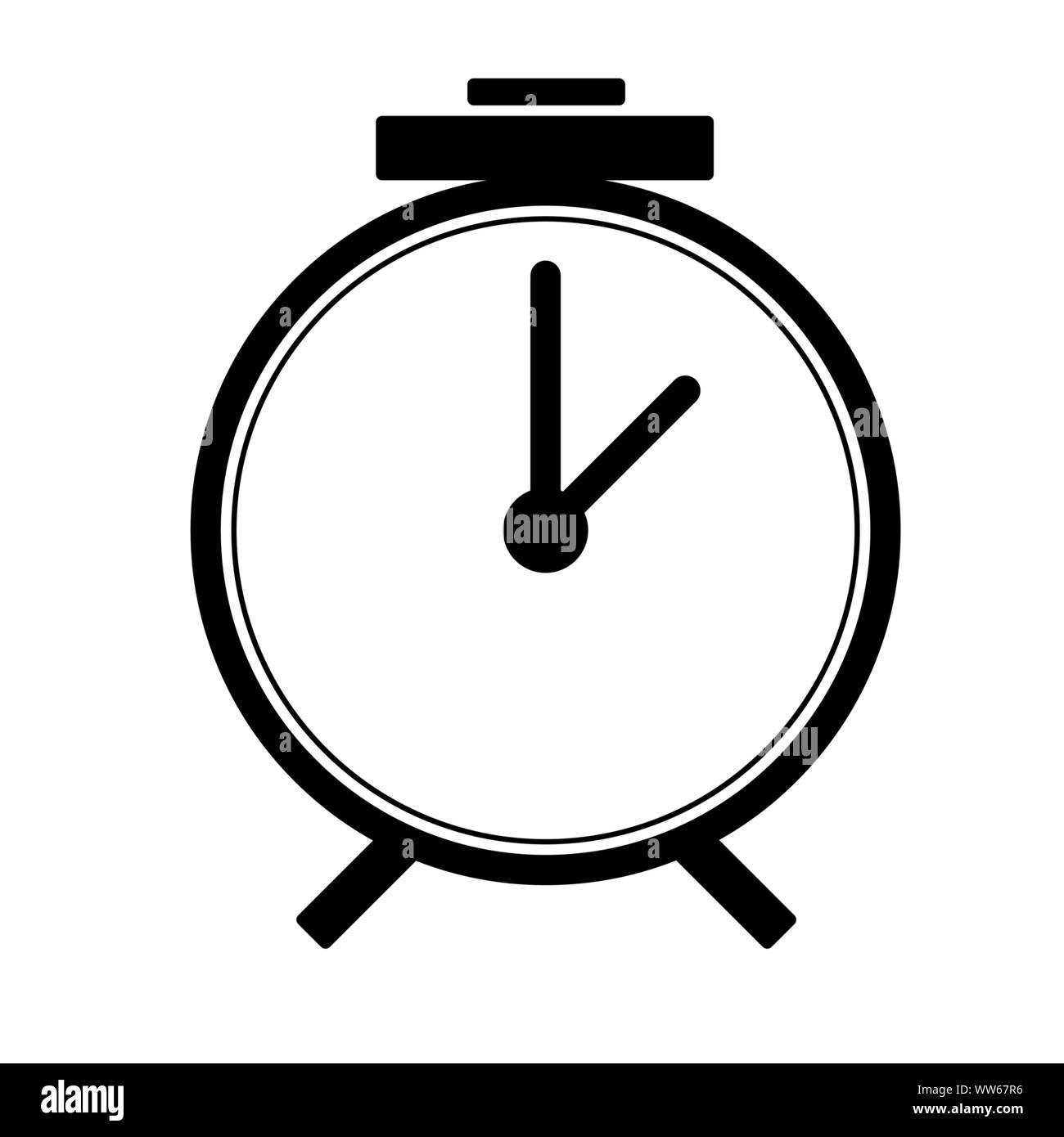Watch, time symbol. Clock icon isolated. Stopwatch vector illustration