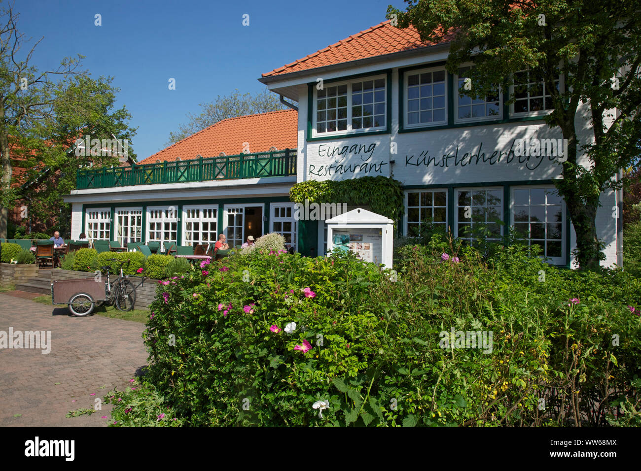 House Artist's hostel in the village of the island Spiekeroog Stock Photo