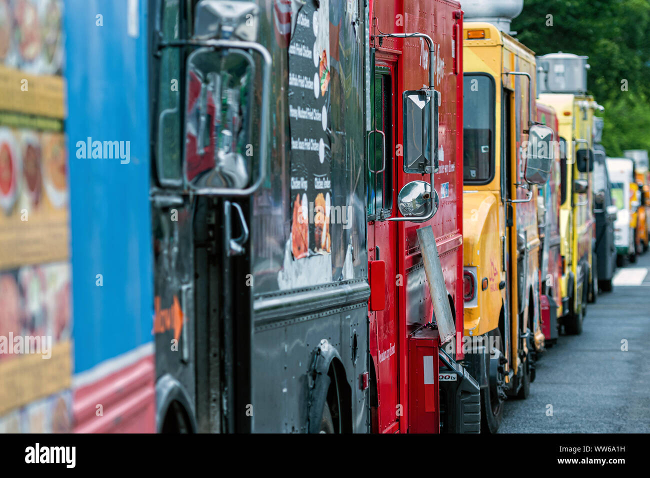 American style street food stall hires stock photography and images