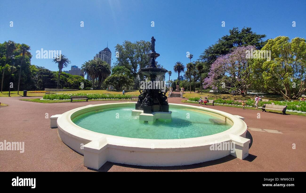 Albert Park in Auckland, New Zealand Stock Photo