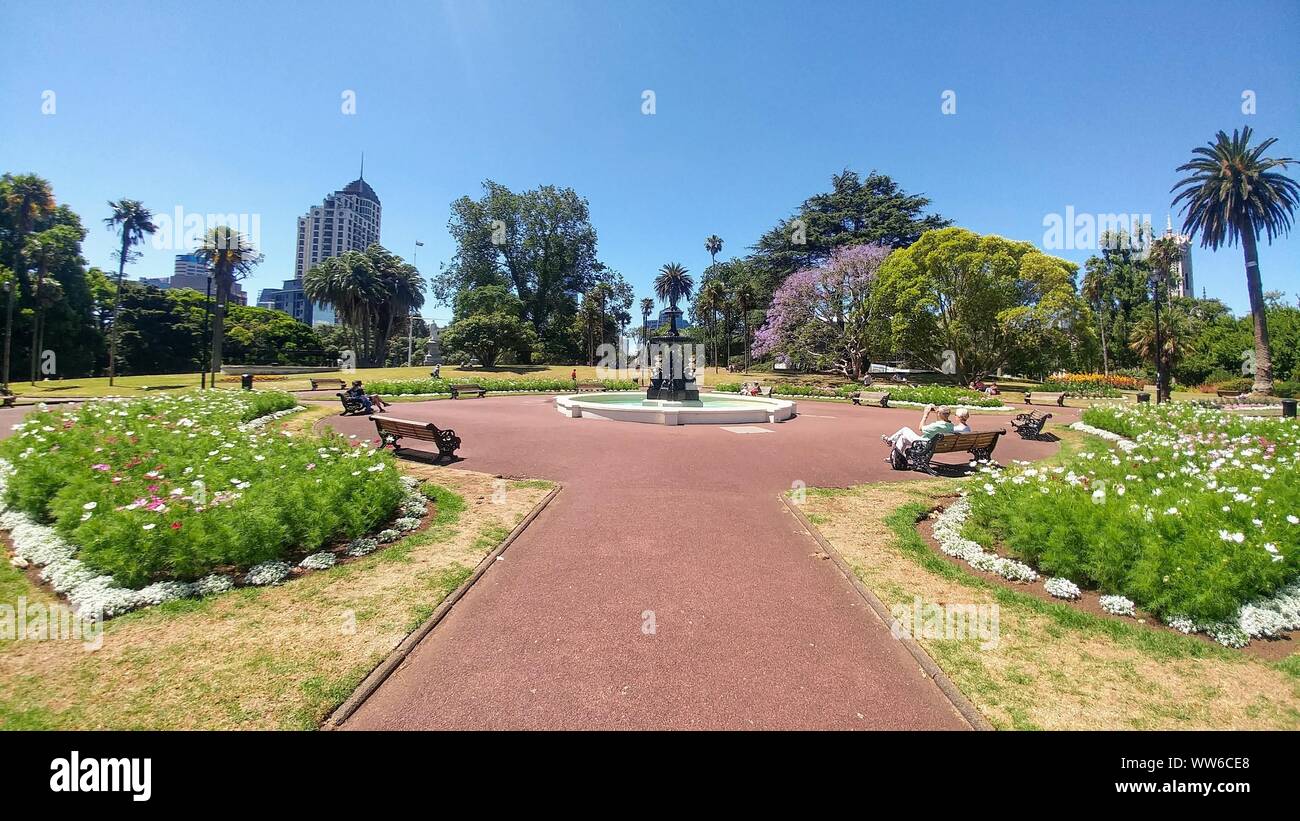 Albert Park in Auckland in New Zealand Stock Photo