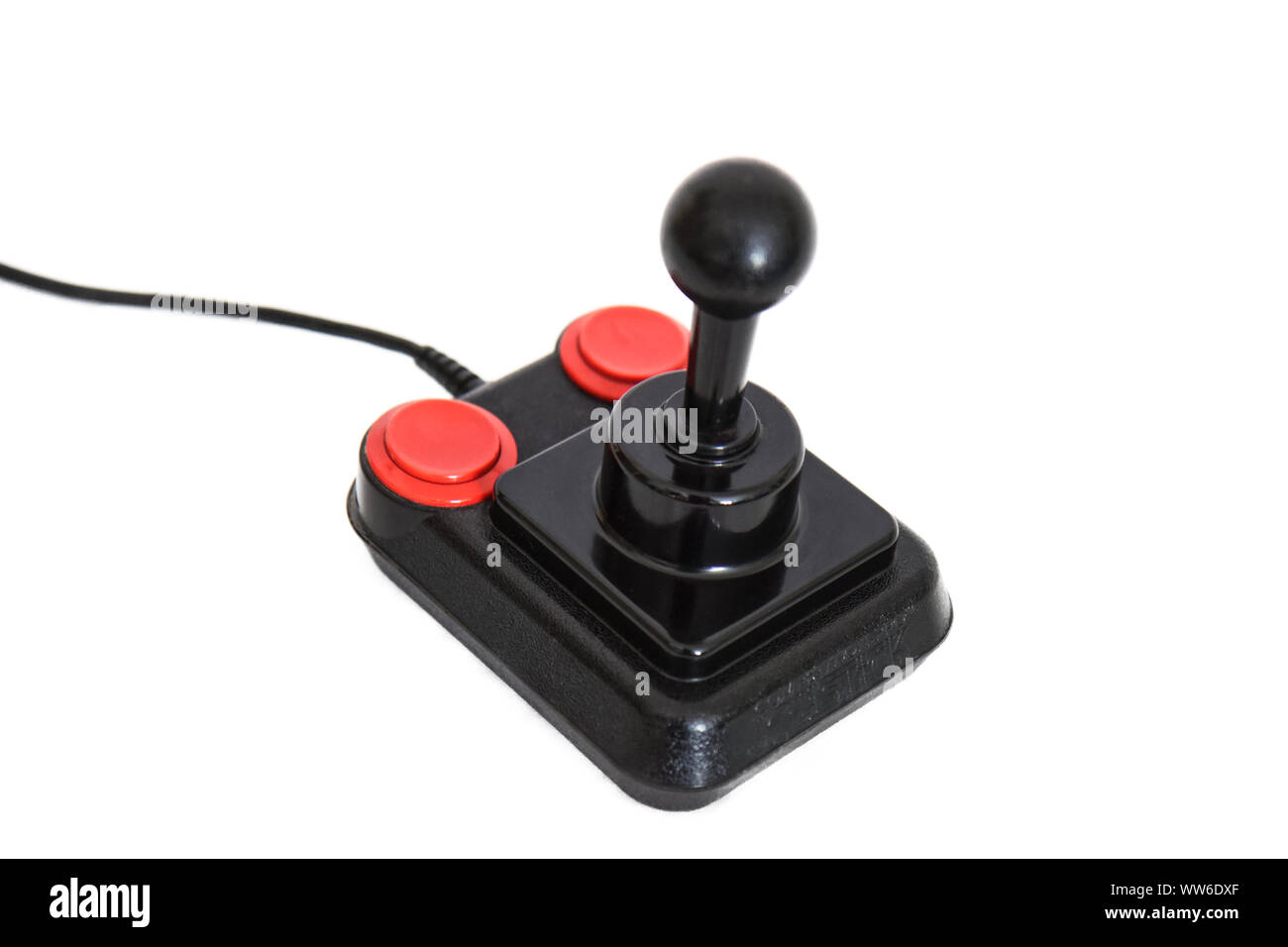 BERLIN - AUGUST 27, 2019: Classic Retro Joystick Competition Pro from the  Eighties on white. It was very popular with Commodore Amiga and C64 Gaming  C Stock Photo - Alamy