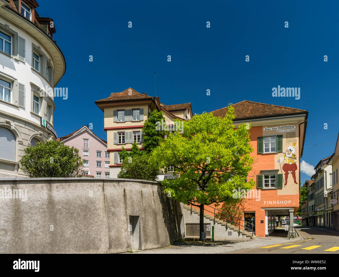 Entrance to the old town of Wil, St. Gallen Stock Photo
