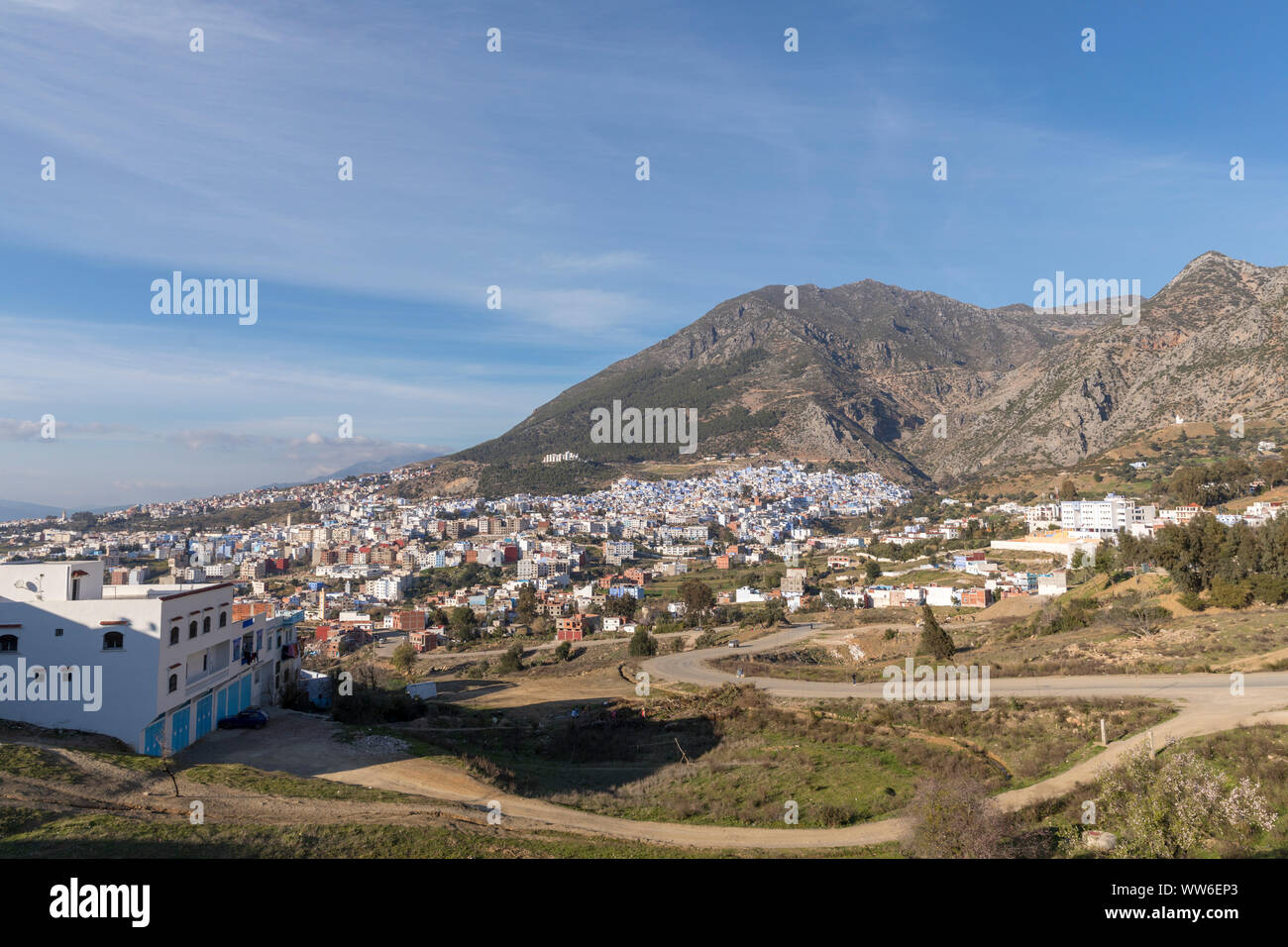 View of the city Chefchaouen, Morocco, North Africa, Africa Stock Photo