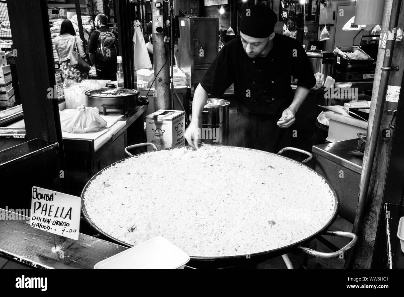 Food journey Black and White Stock