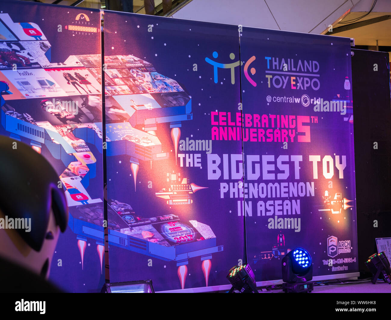 BANGKOK - MAY 6,2017 : main stage  in Thailand Toy Expo 2017 on May 6, 2017 at Centralworld, Bangkok, Thailand. Stock Photo