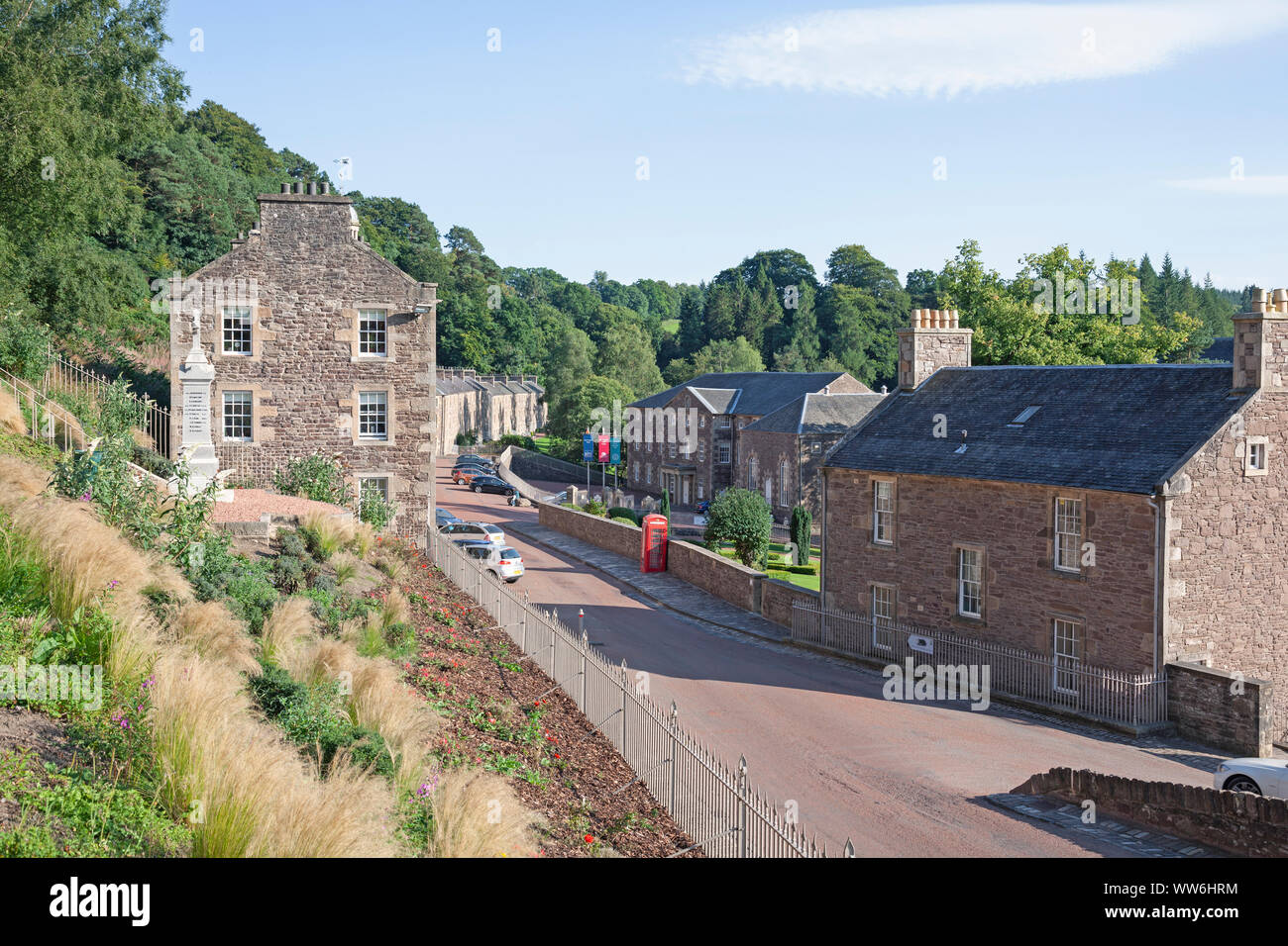 UK, Scotland, Lanarkshire, New Lanark Stock Photo