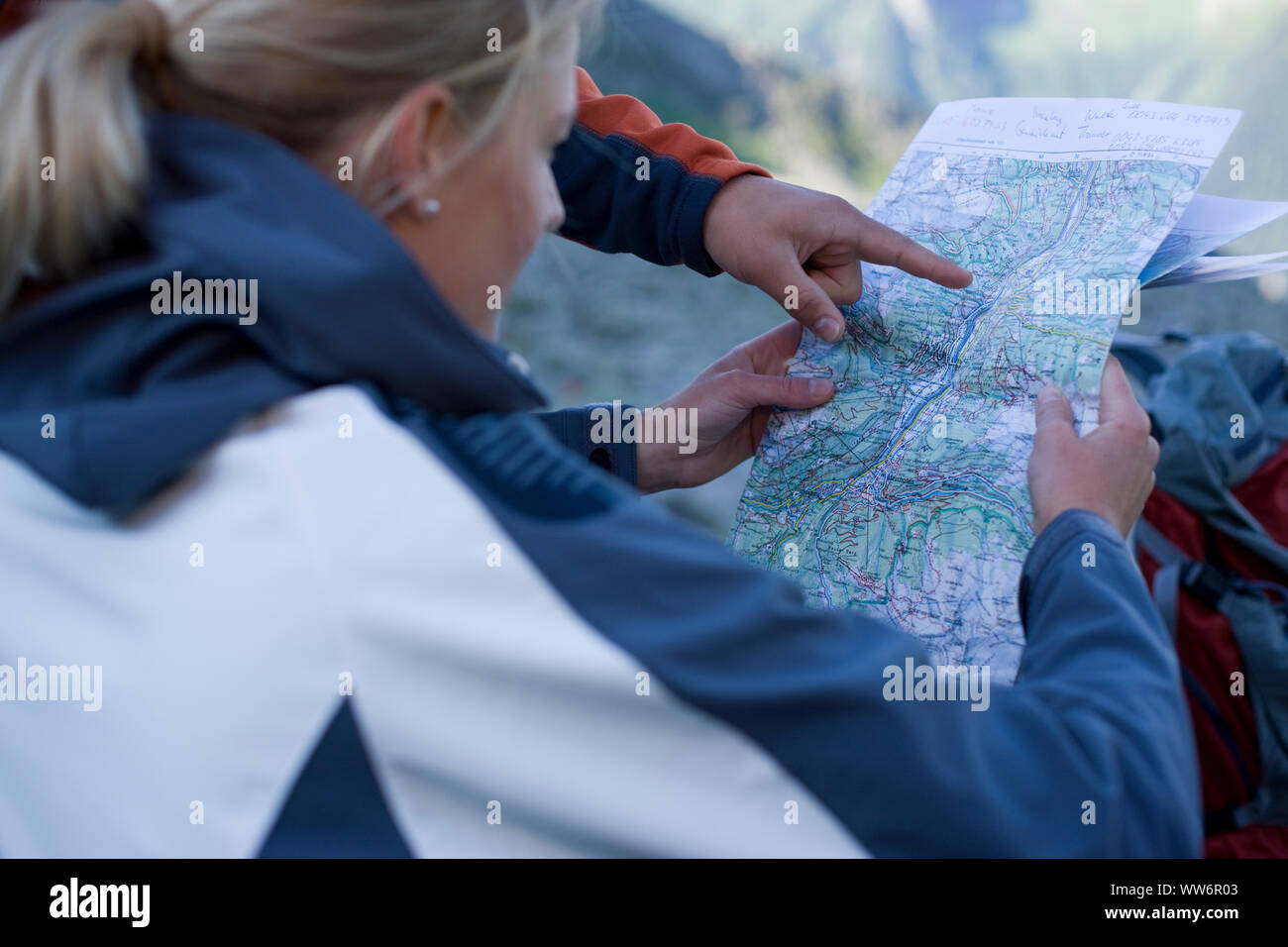 Old austrian alps map hi-res stock photography and images - Alamy
