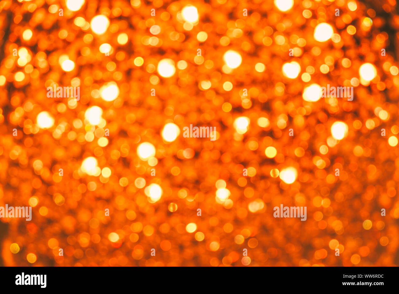 Bokeh from the golden orange light used as a background image Stock ...