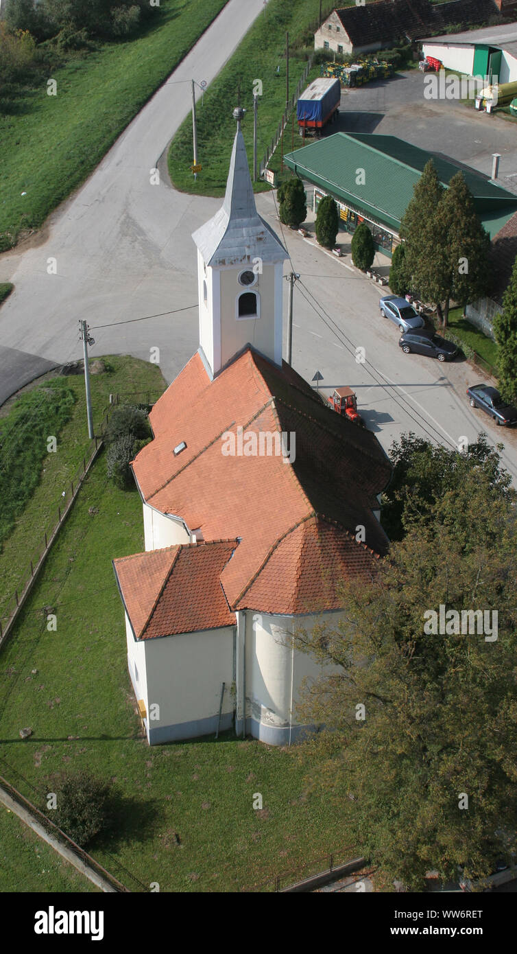 Parish church of the Saint Nicholas in Lijevi Dubrovcak, Croatia Stock ...