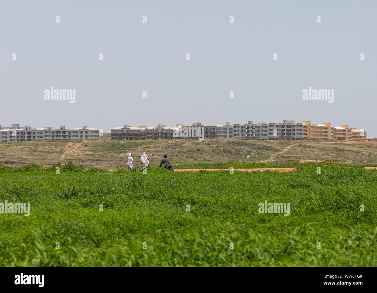 New apartments blocks built in the suburb, Central region, Asmara, Eritrea Stock Photo Alamy