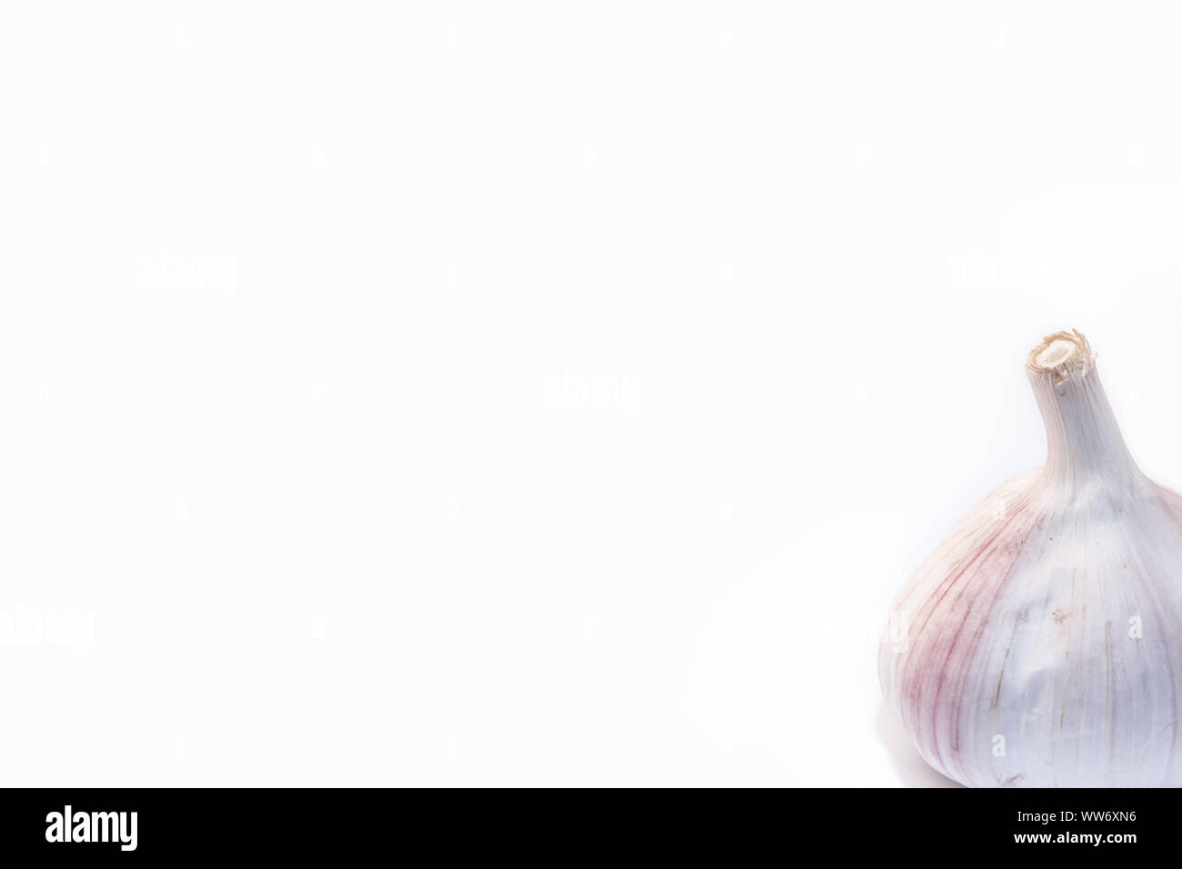 garlic and garlic cloves isolated on a white background Stock Photo - Alamy