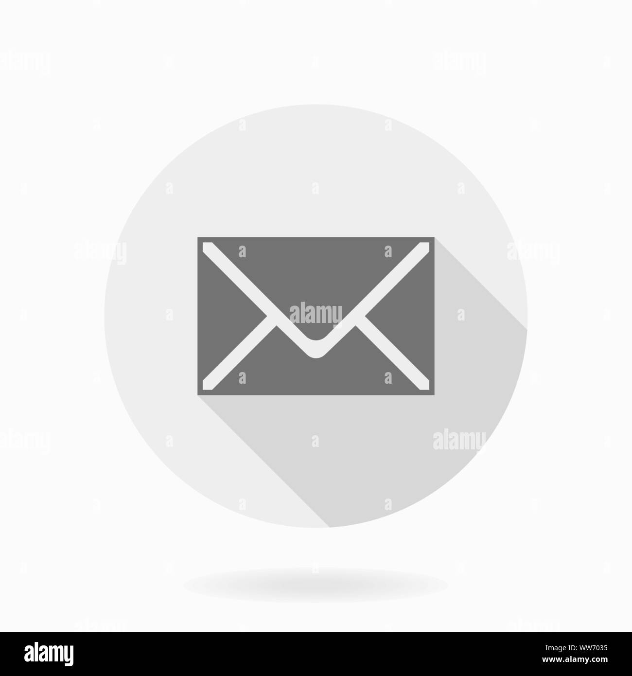Fine Vector Mail Flat Icon Stock Vector Image & Art - Alamy
