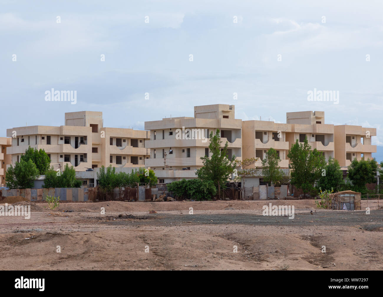 New apartments blocks, Northern Red Sea, Massawa, Eritrea Stock Photo Alamy