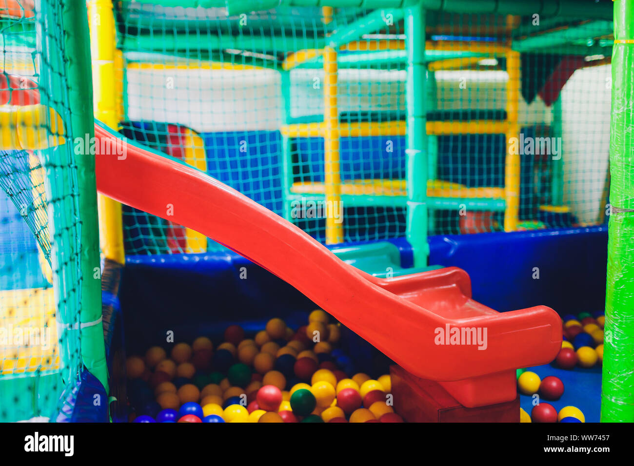 Modern Playground Indoor Kids Jungle In A Play Room Round Tunnel