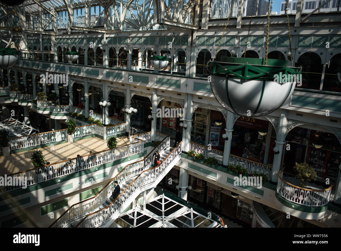 Shopping mall in Dublin, Ireland Stock Photo Alamy