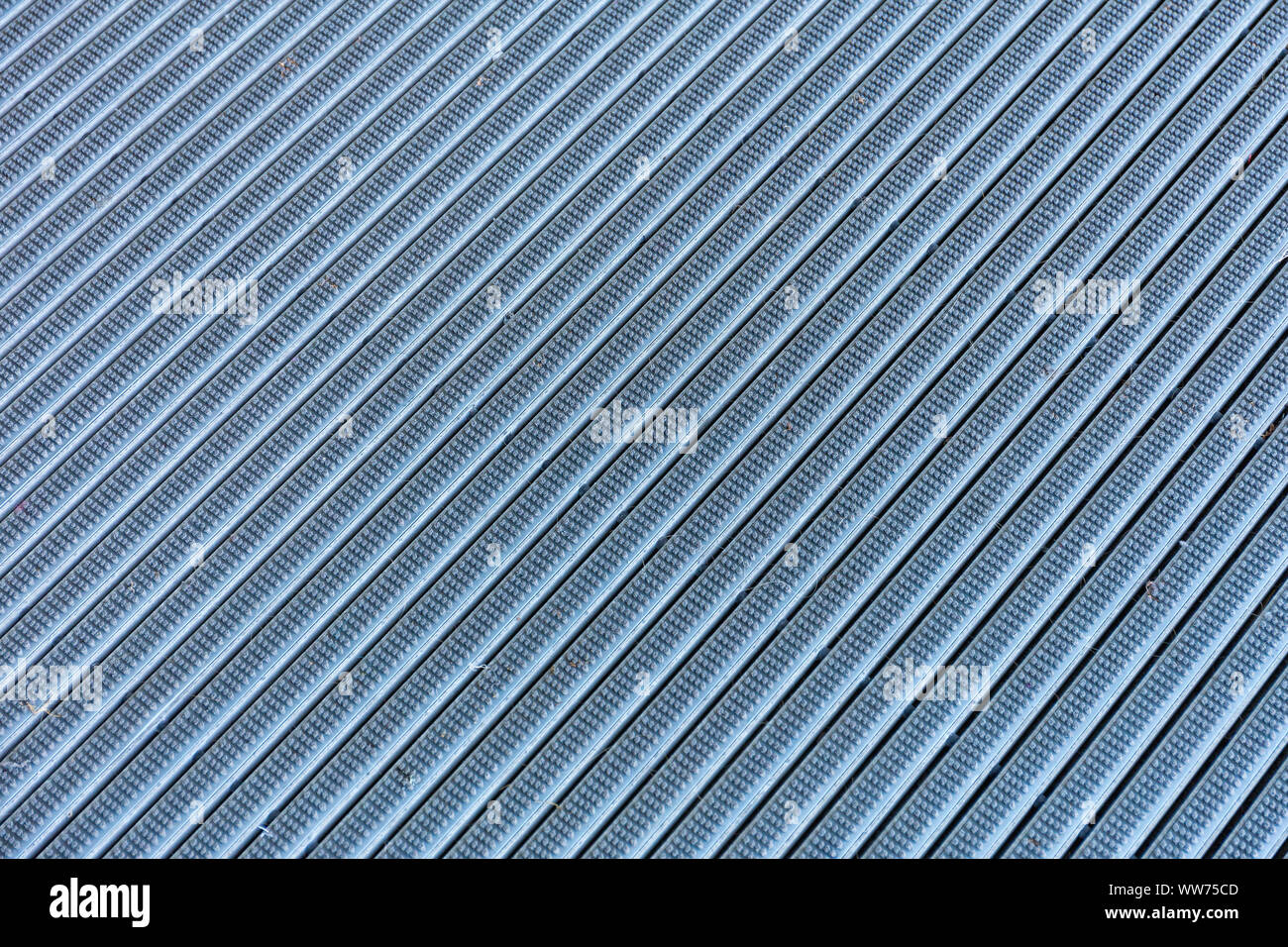 Modern Industrial Door Mat Brush Lines Background Stock Photo