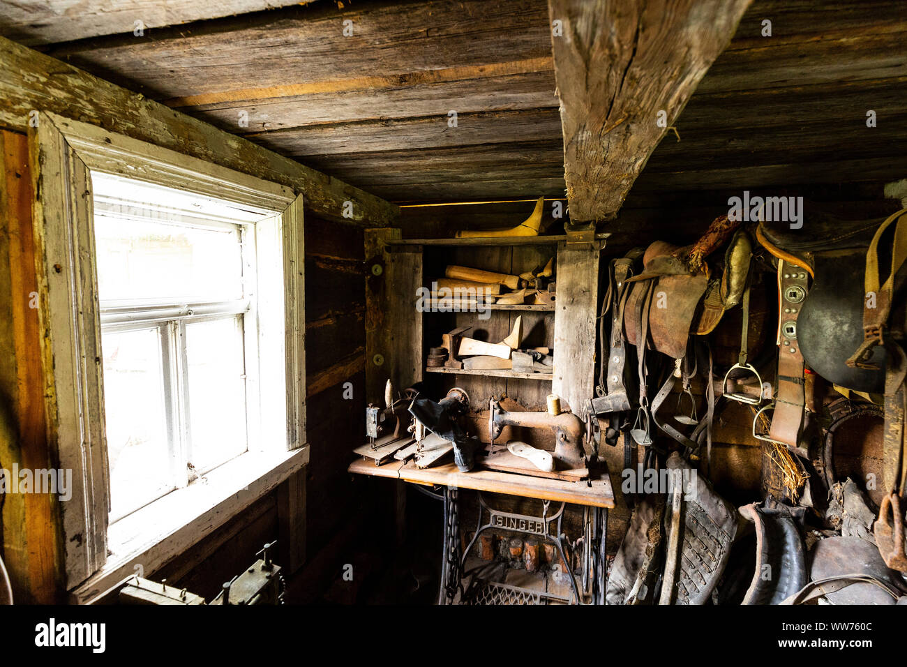 Europe, Poland, Voivodeship Masovian, Open-Air Museum of Folk and Landowning Culture - Kuligowo Stock Photo