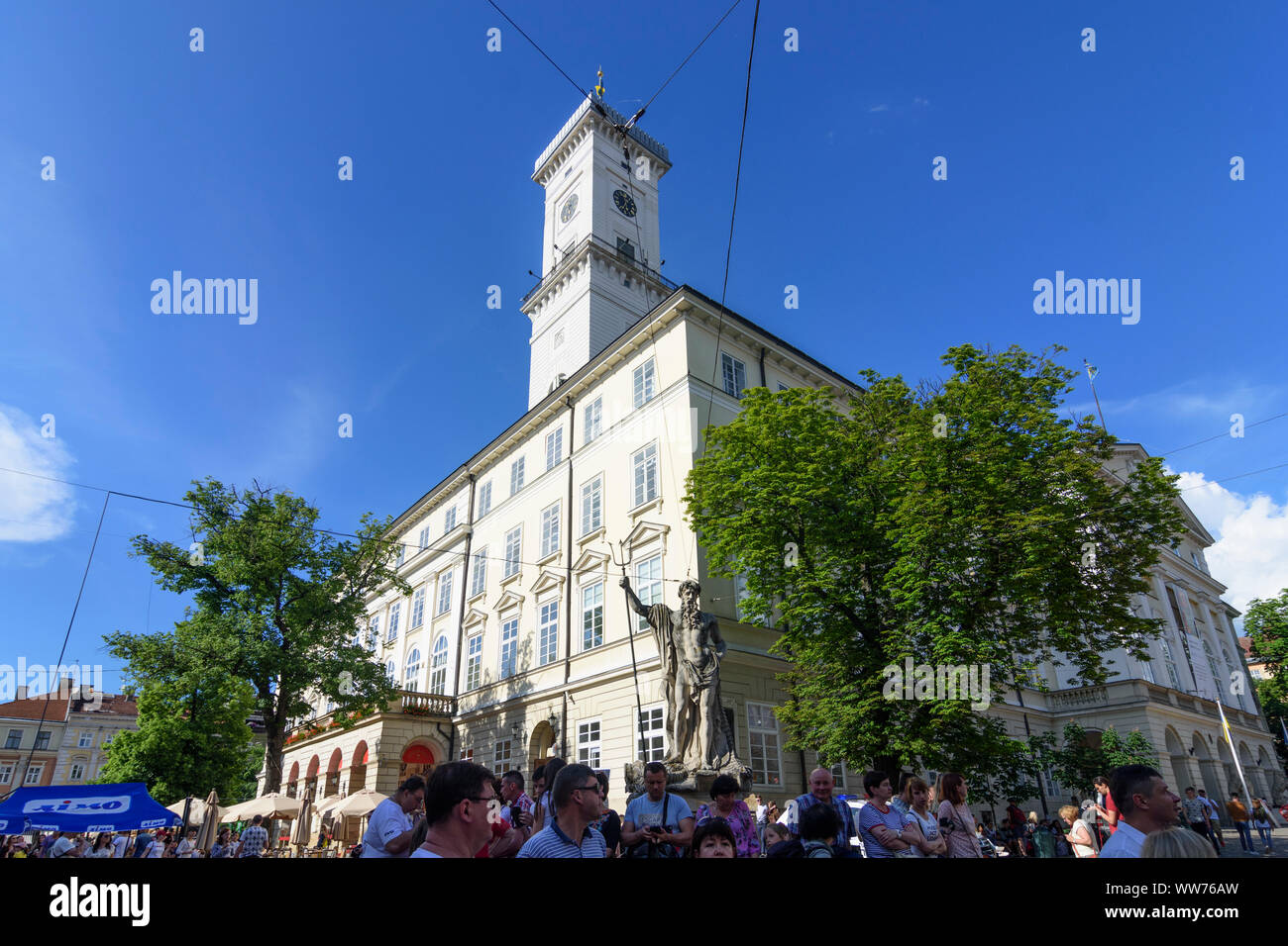 Lviv (Lwiw, Lemberg): Town Hall in , Lviv Oblast, Ukraine Stock Photo