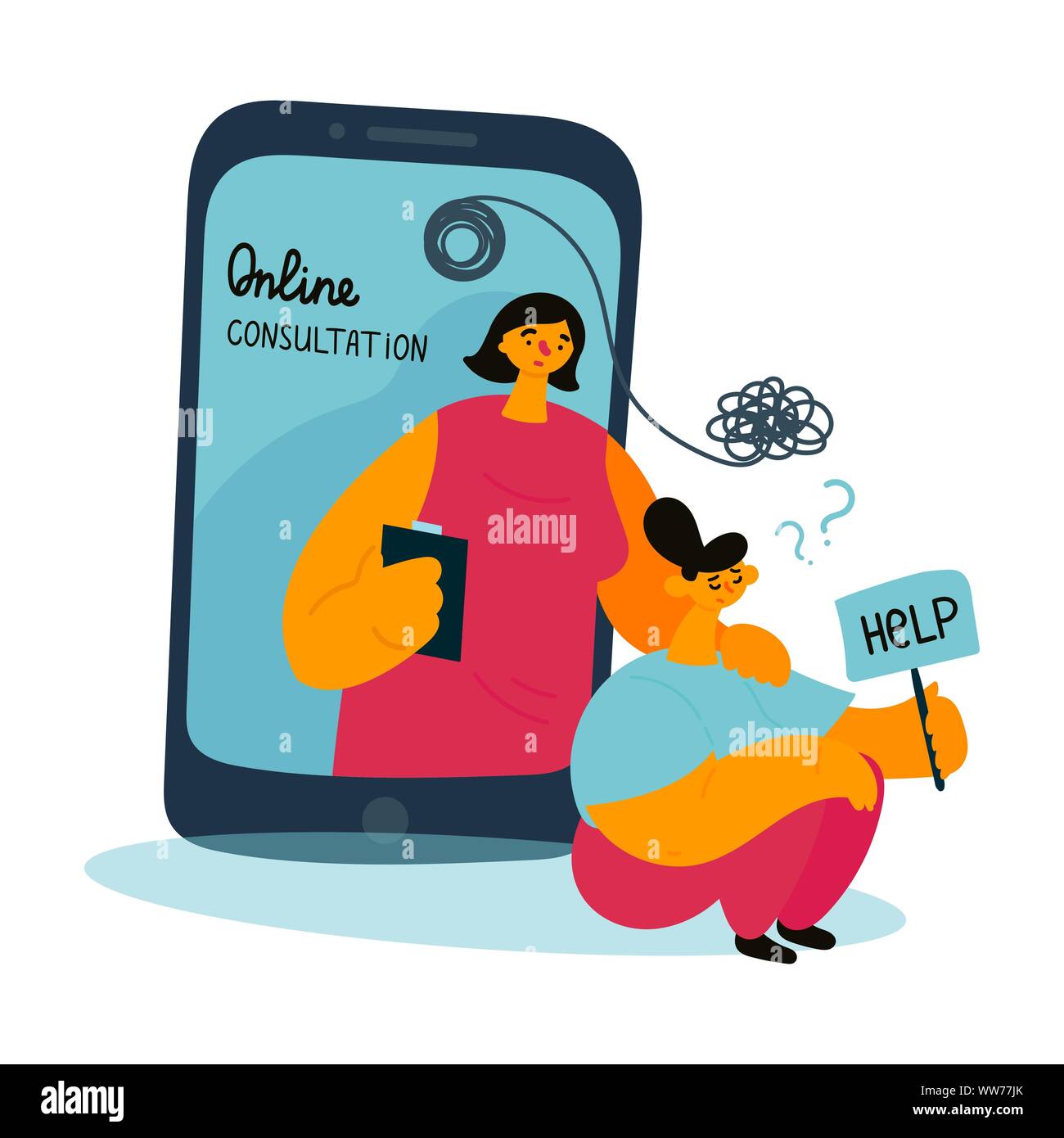 Online therapist Cut Out Stock Images Pictures Alamy