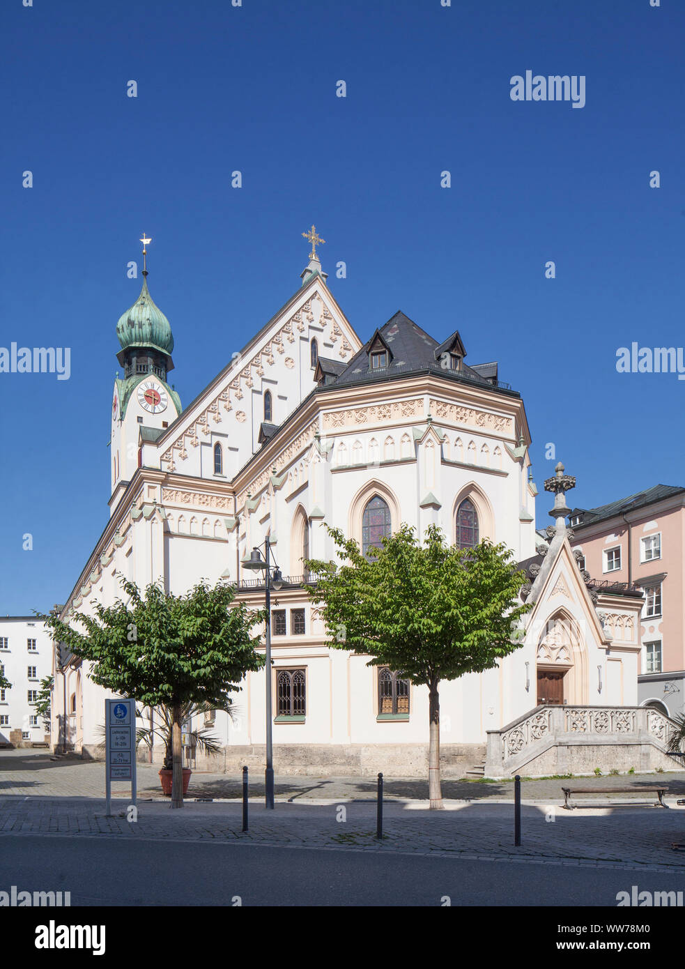 Parish Church of Saint Nicholas, Rosenheim, Upper Bavaria, Bavaria ...