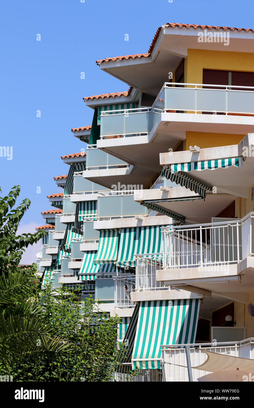 Holiday Apartments Spain Stock Photo