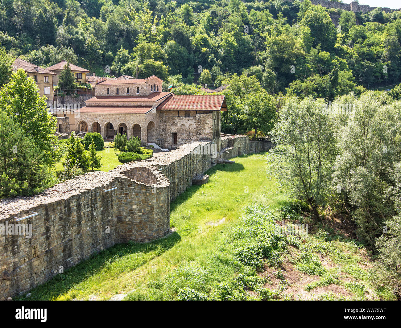 The Holy Forty Martyrs Church is a medieval church constructed in 1230 in Veliko Tarnovo, the former capital of the Second Bulgarian Empire. Stock Photo