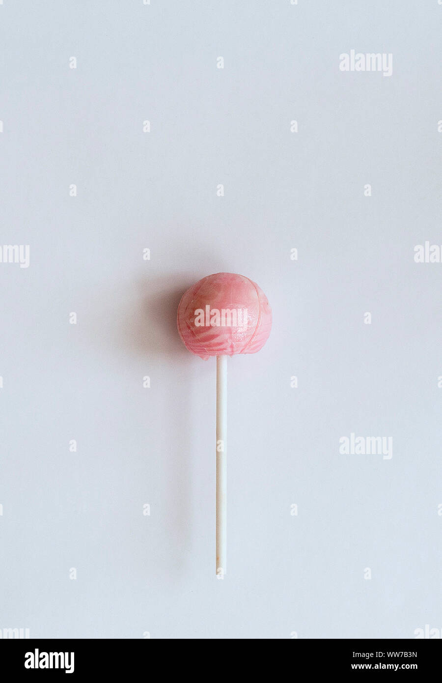 Lollipop, lolly, pink, white background Stock Photo
