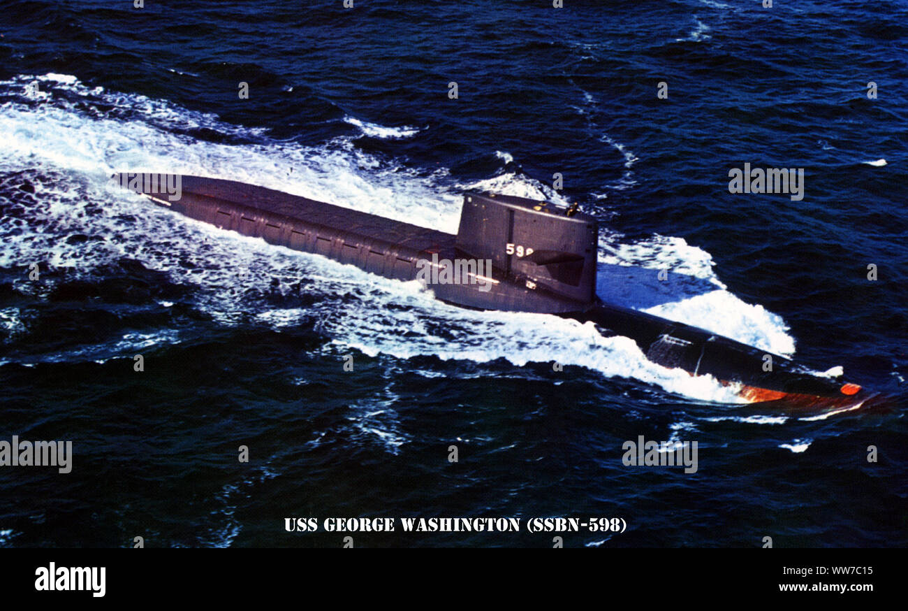 USS GEORGE WASHINGTON (SSBN-598) Stock Photo