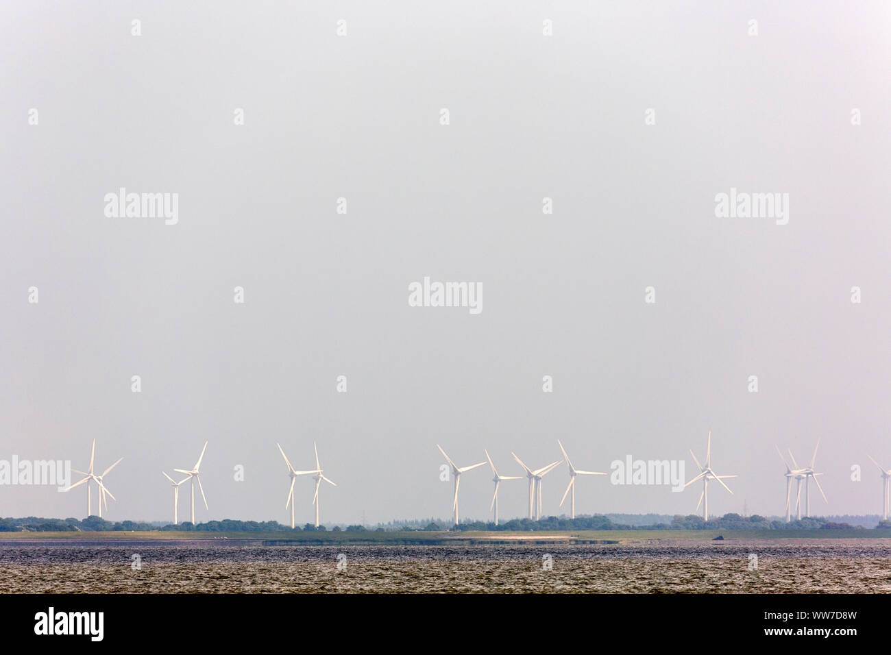 Norderney, Windpark, Küste Stock Photo