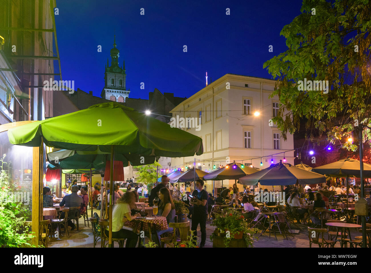 Lviv (Lwiw, Lemberg) restaurant, square of former Golden Rose