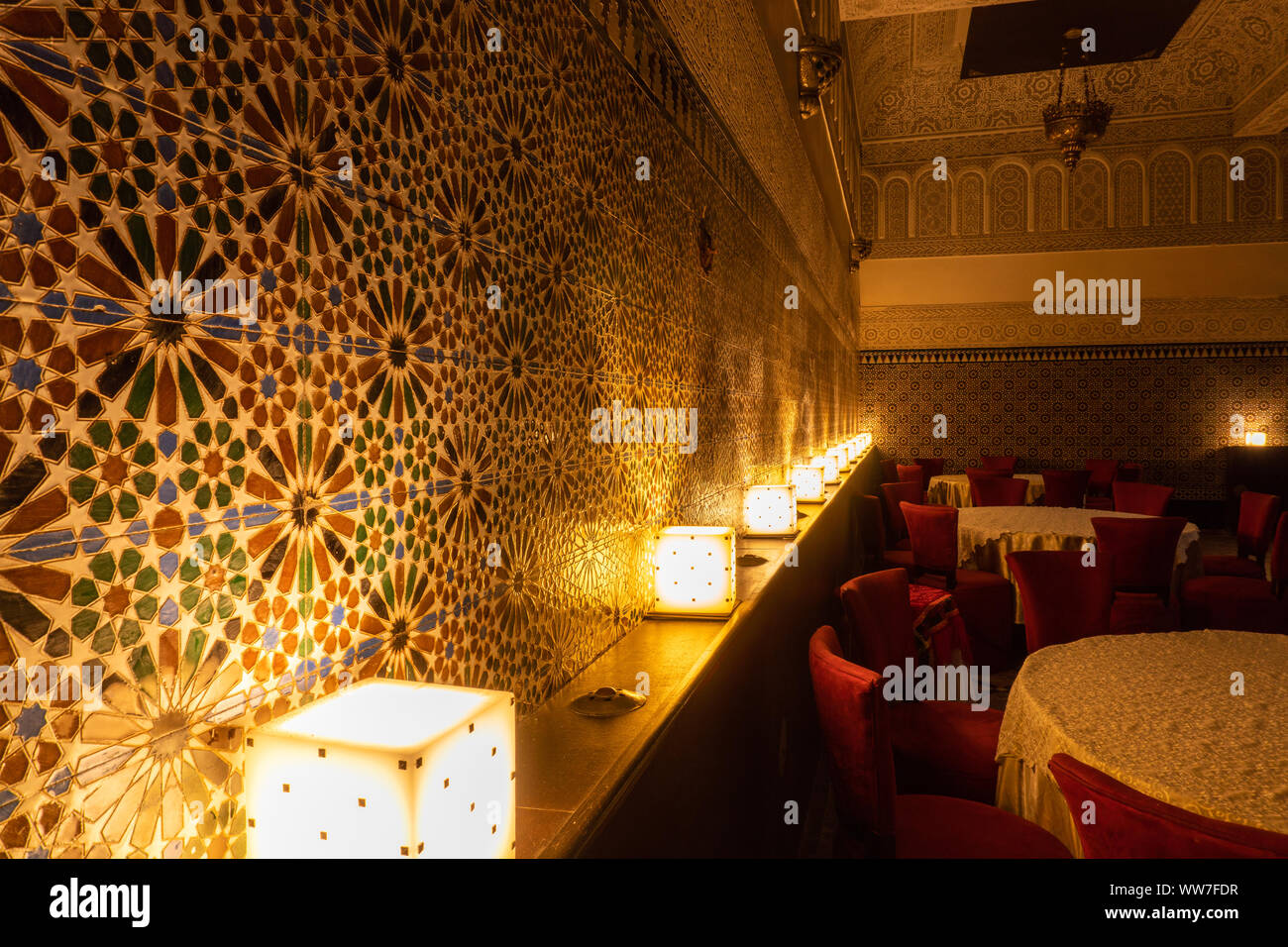 MARRAKESH, MOROCCO JAN 2019 Moroccan architecture traditional