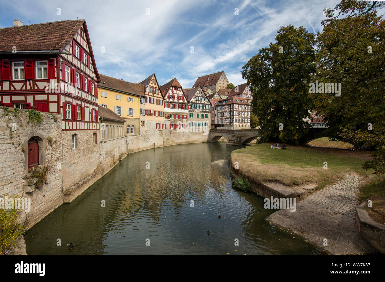 Schw bisch Hall Old Town Stock Photo Alamy