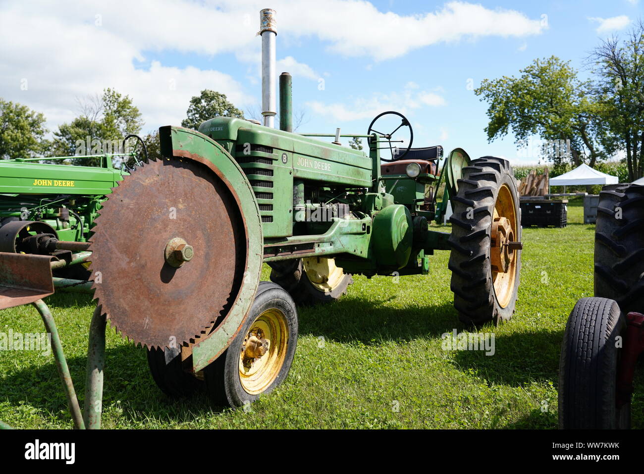 Calumetville, Wisconsin Old fashion Tractor show Stock Photo Alamy