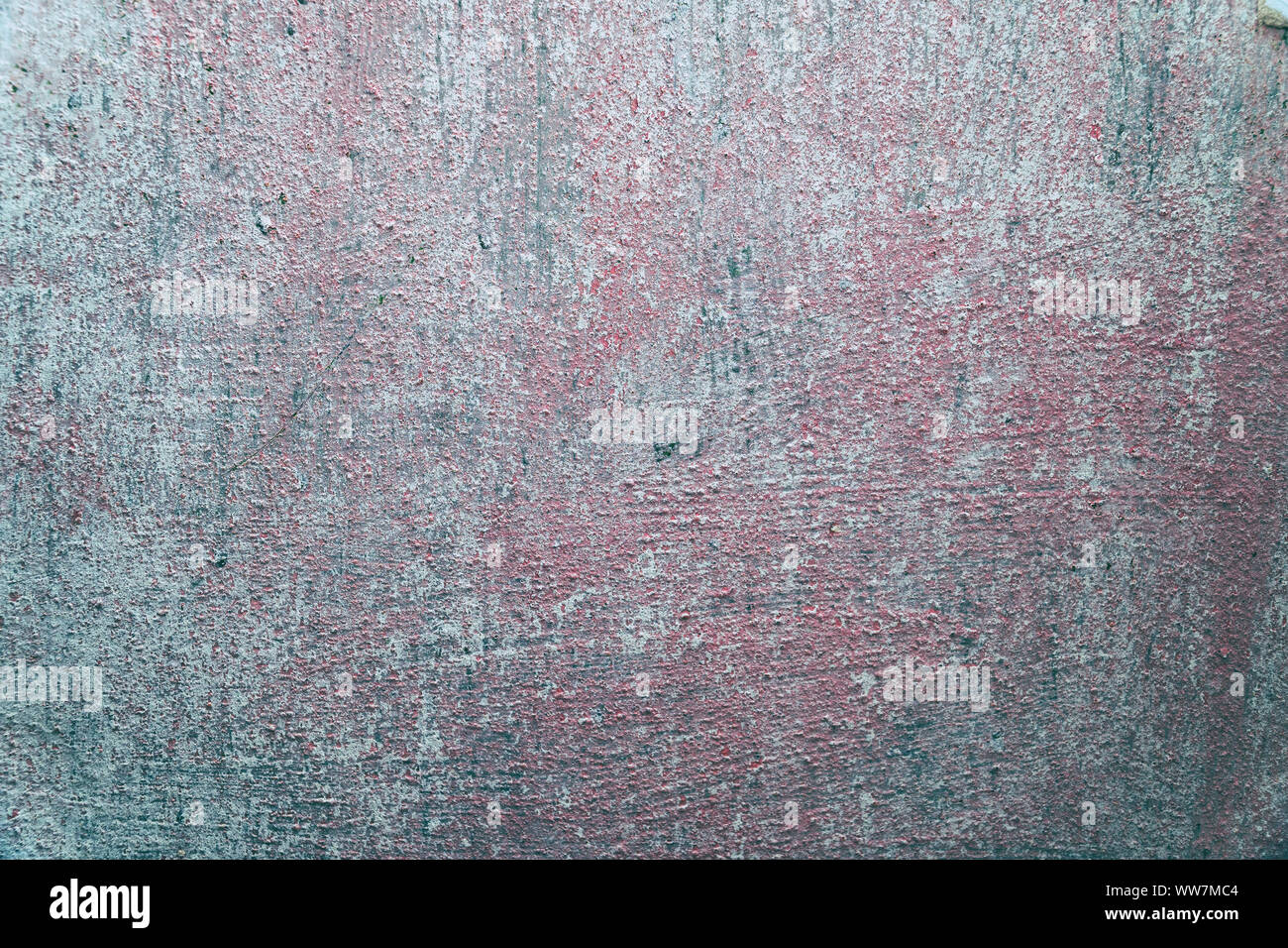 Texture of old reddish grey cement wall Stock Photo