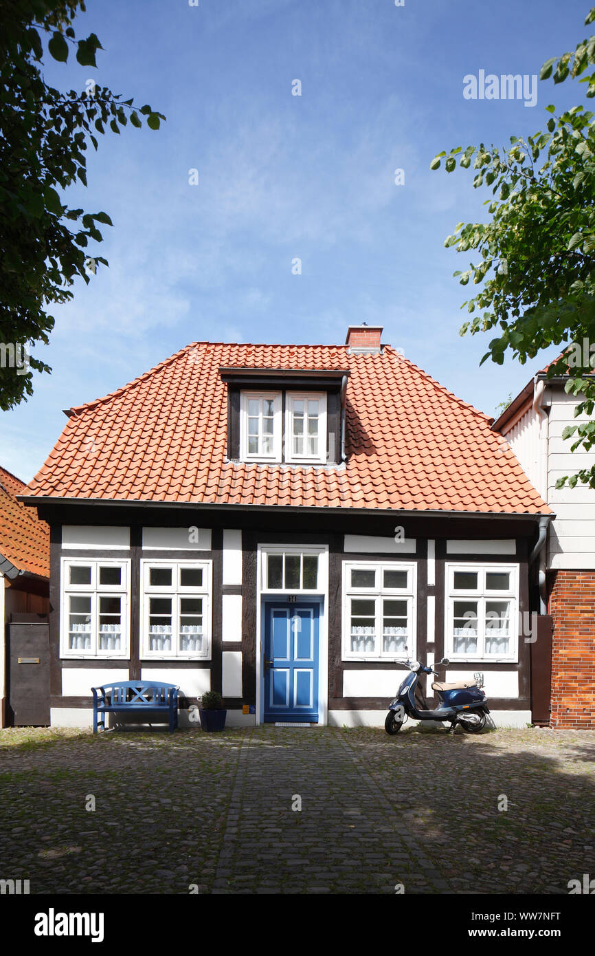 Historical halftimbered house in the fishermen's quarter, Verden