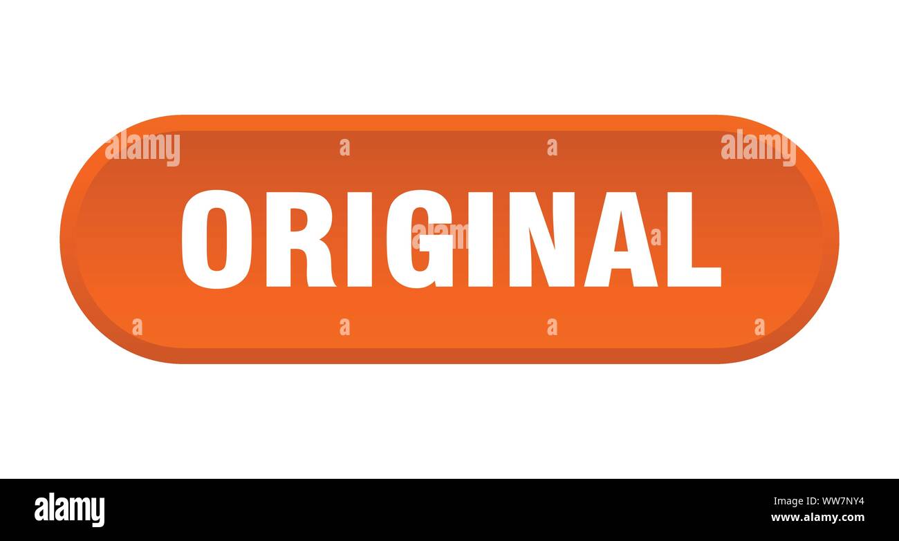 original button. original rounded orange sign. original Stock Vector ...