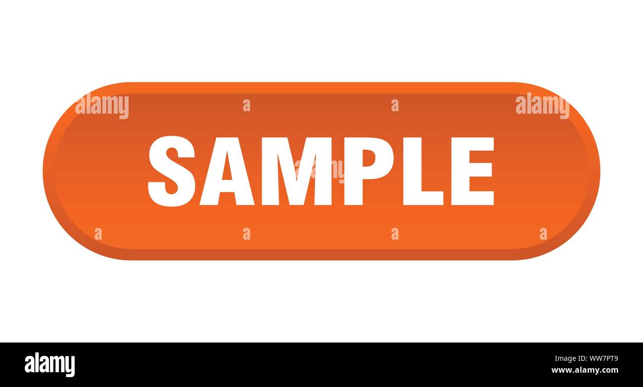 sample button. sample rounded orange sign. sample Stock Vector Image ...