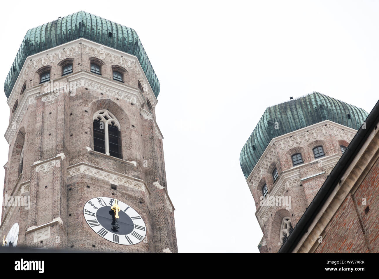 Around the Church of Our Lady in Munich in winter, Stock Photo