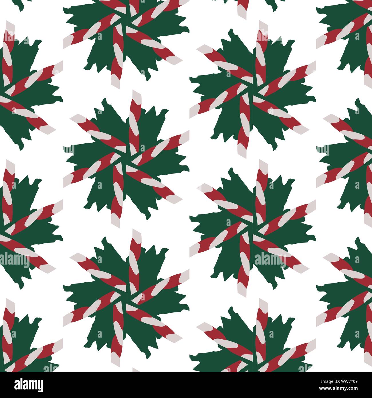 Vintage christmas pattern in retro 80s style. Textile fashionable retro design in the style of the eighties. Stock Vector