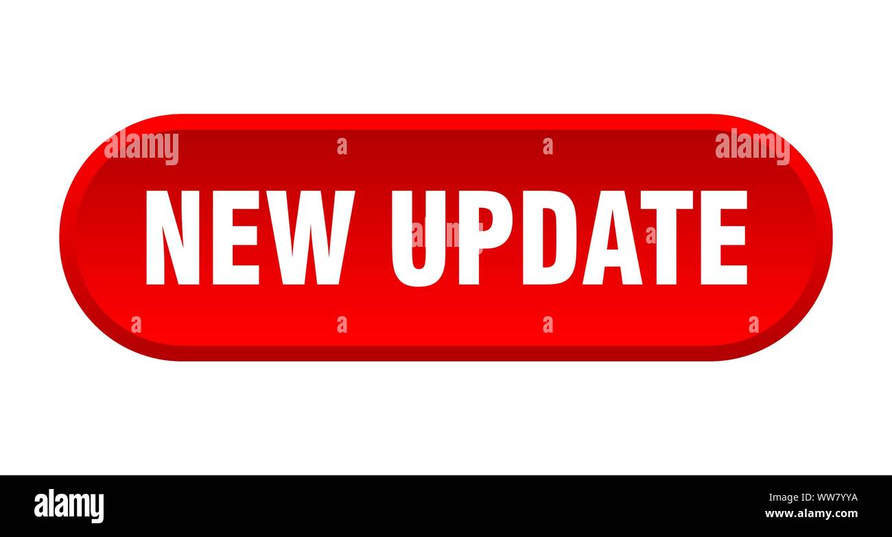 new update button. new update rounded red sign. new update Stock Vector ...