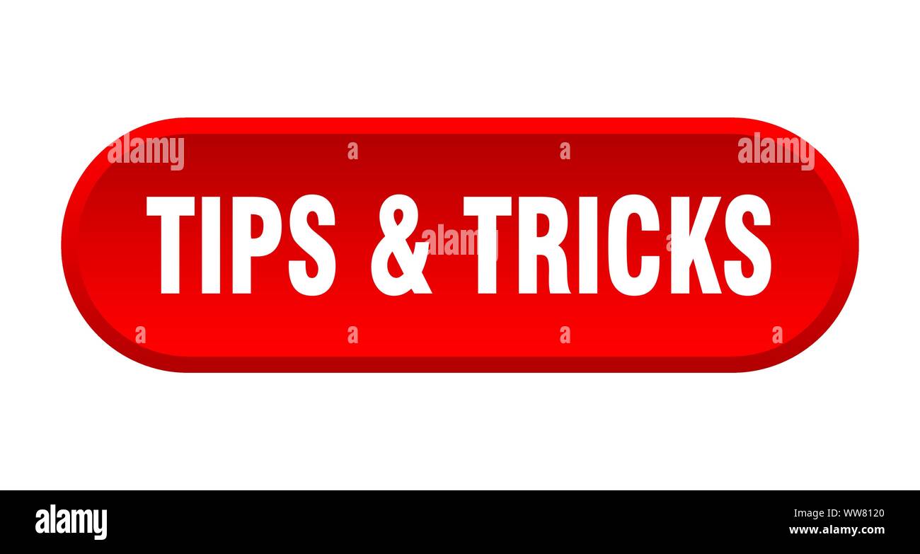 tips & tricks button. tips & tricks rounded red sign. tips & tricks Stock Vector