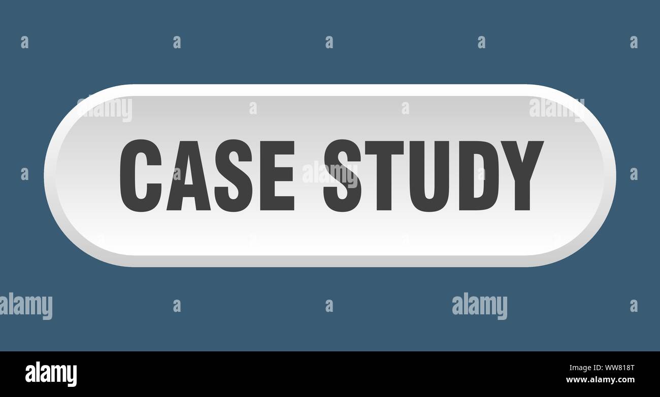 case study button. case study rounded white sign. case study Stock Vector
