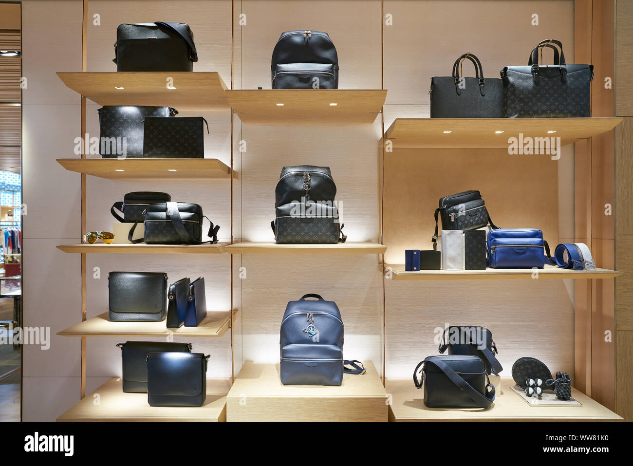 Luxury fashion accessories display shelves hi-res stock photography and  images - Alamy