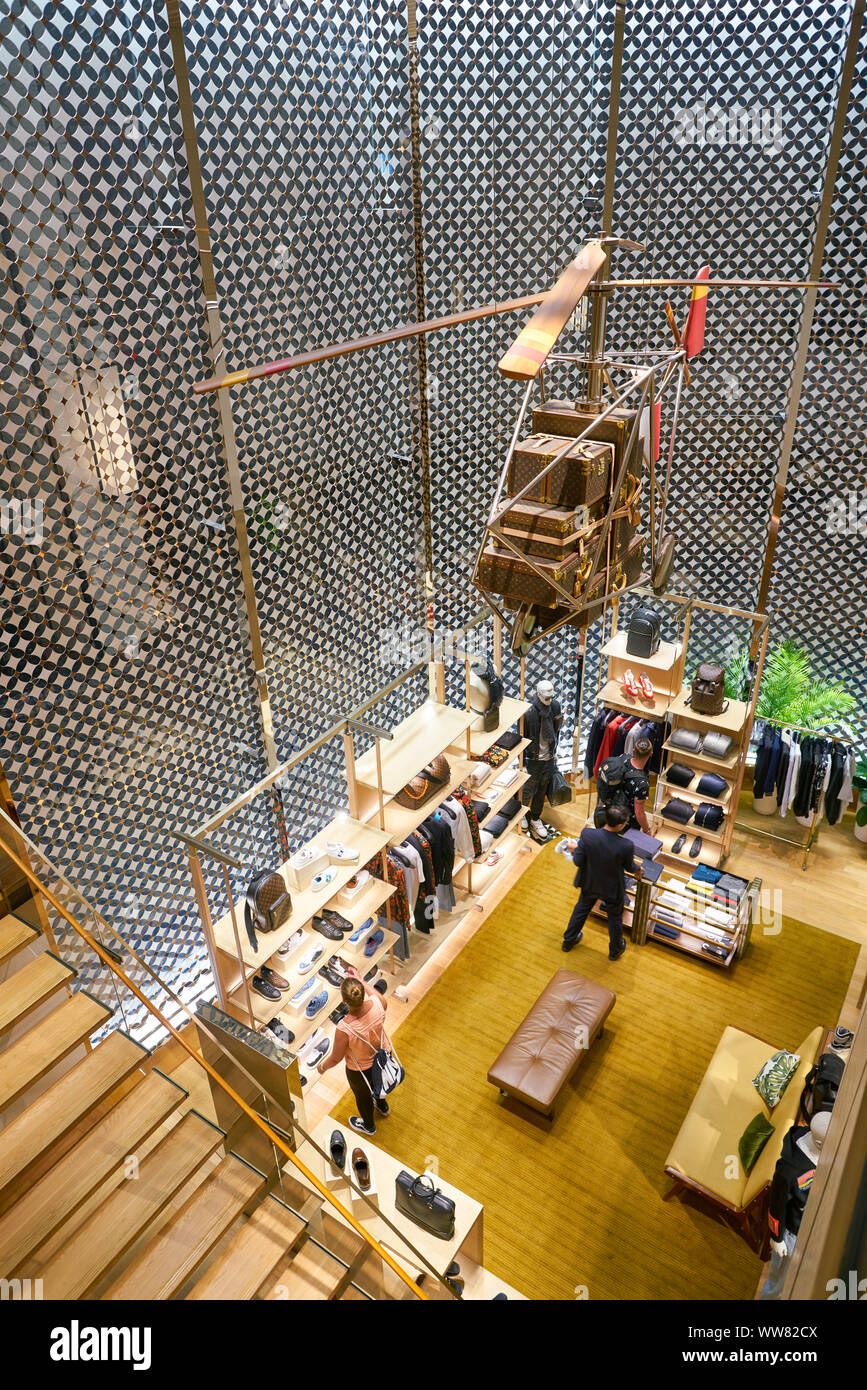 SINGAPORE - CIRCA APRIL, 2019: Interior Shot Of Louis Vuitton