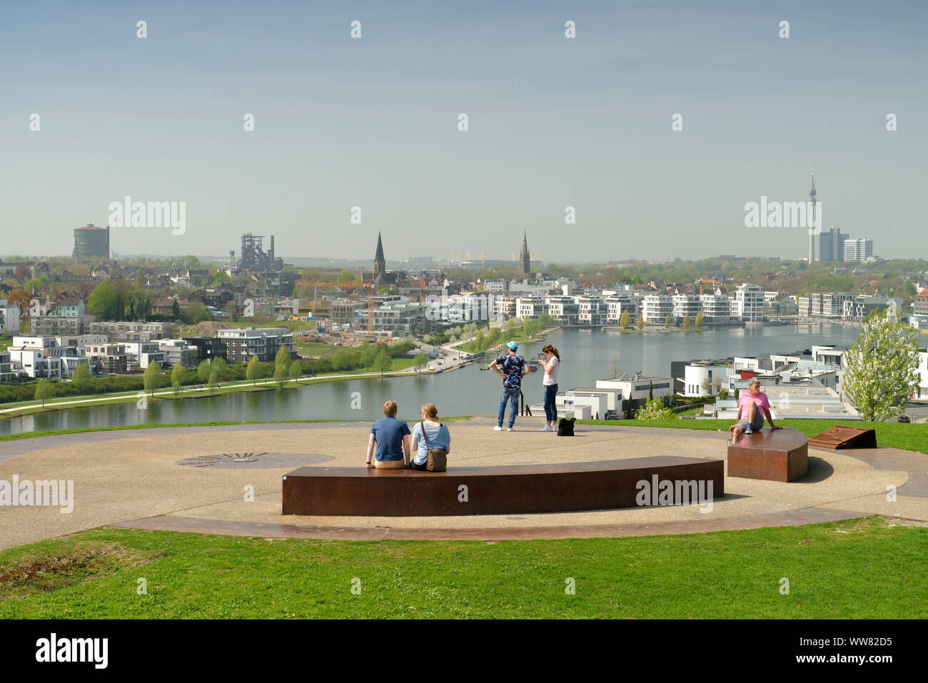 View From The Landscape Structure Kaiserberg On The Phoenixsee Hi res 